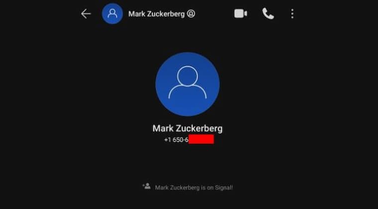 Mark Zuckerberg Signal Kullanıyor