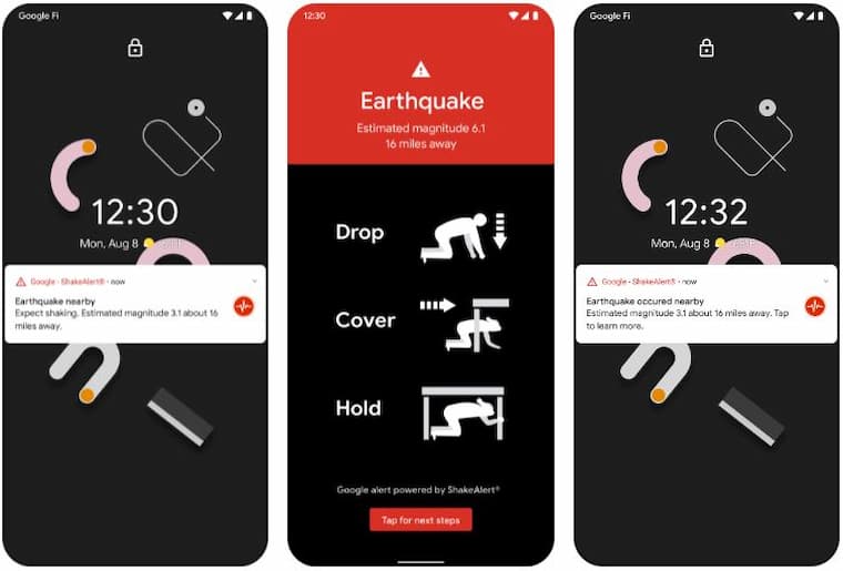 Google Android Deprem Uyarıları Sistemi